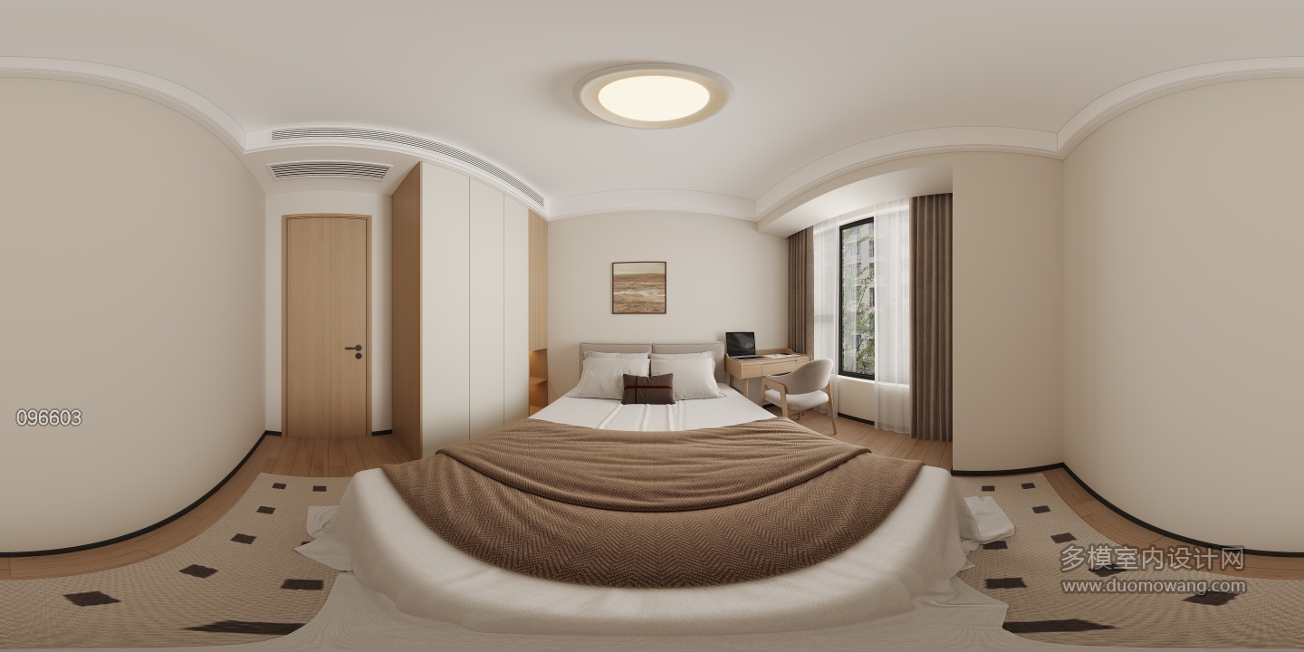 中古风次卧全景