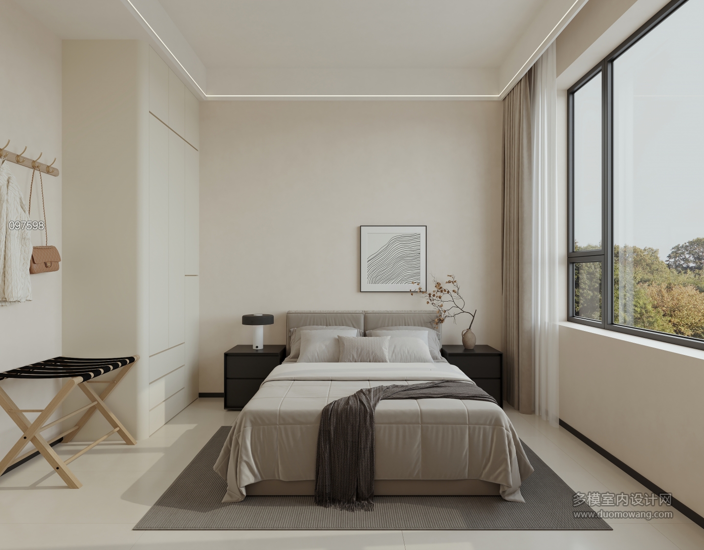 现代二楼 卧室6 单张