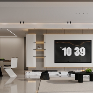 现代电视背景特写