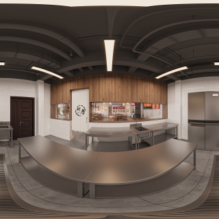 现代火锅店后厨