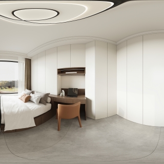 现代 卧室2 全景