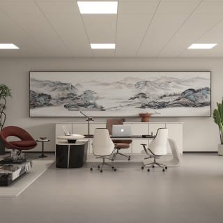 现代4S店经理办公室特写