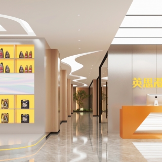 现代办公大厅静态