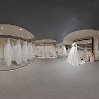 现代婚纱店二楼展厅全景1