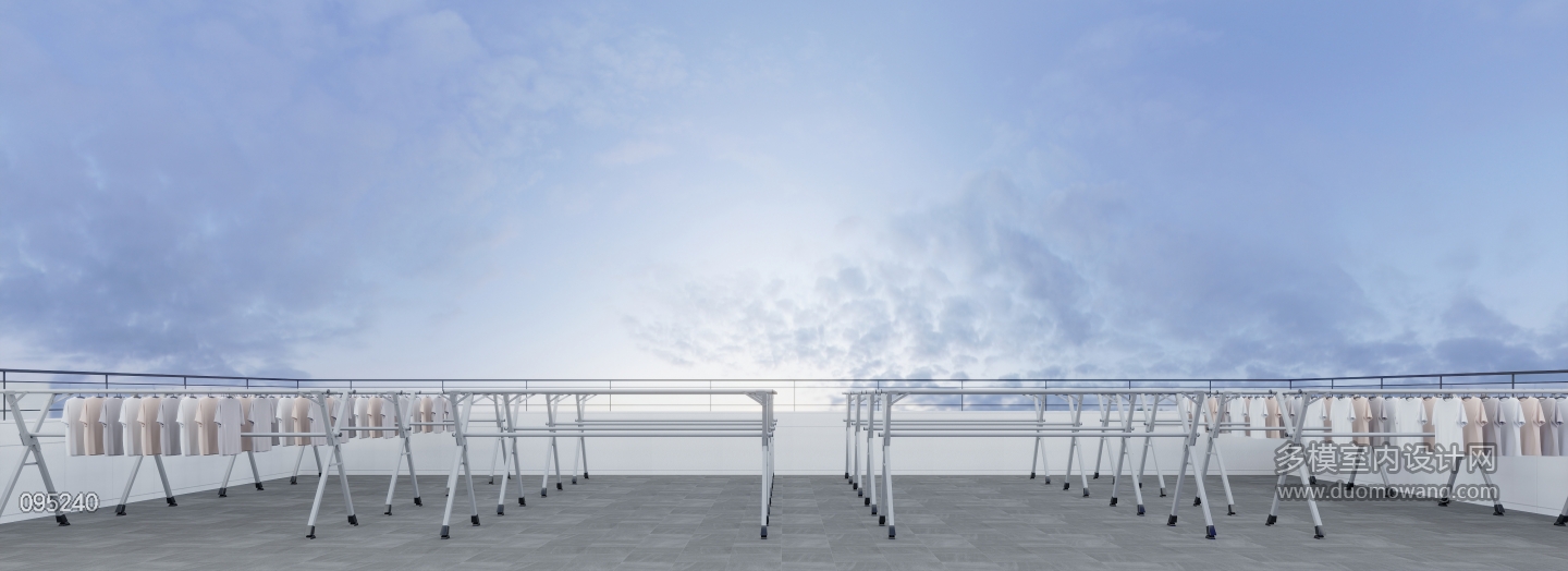 现代1号楼顶楼晾晒区