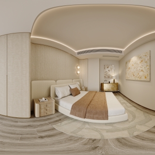 现代轻奢北次卧全景