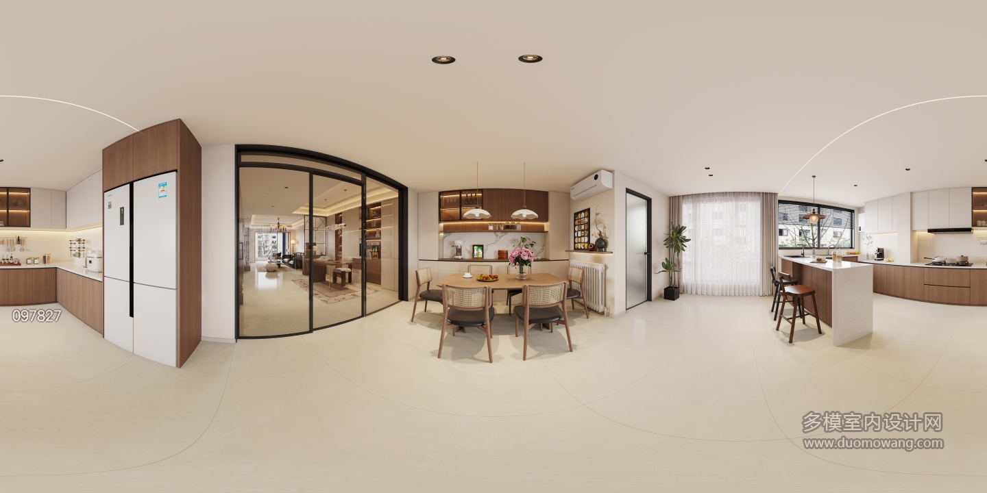 4现代中古风厨房