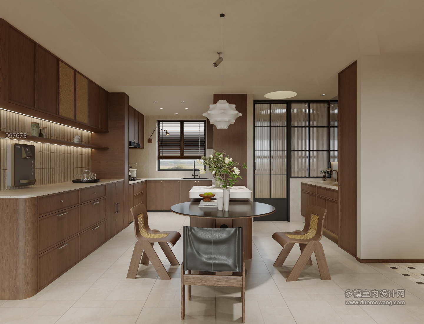 现代 中古风 餐厅 单张