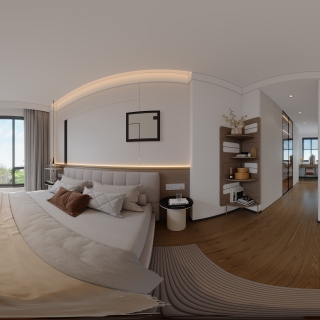 现代三楼卧室360