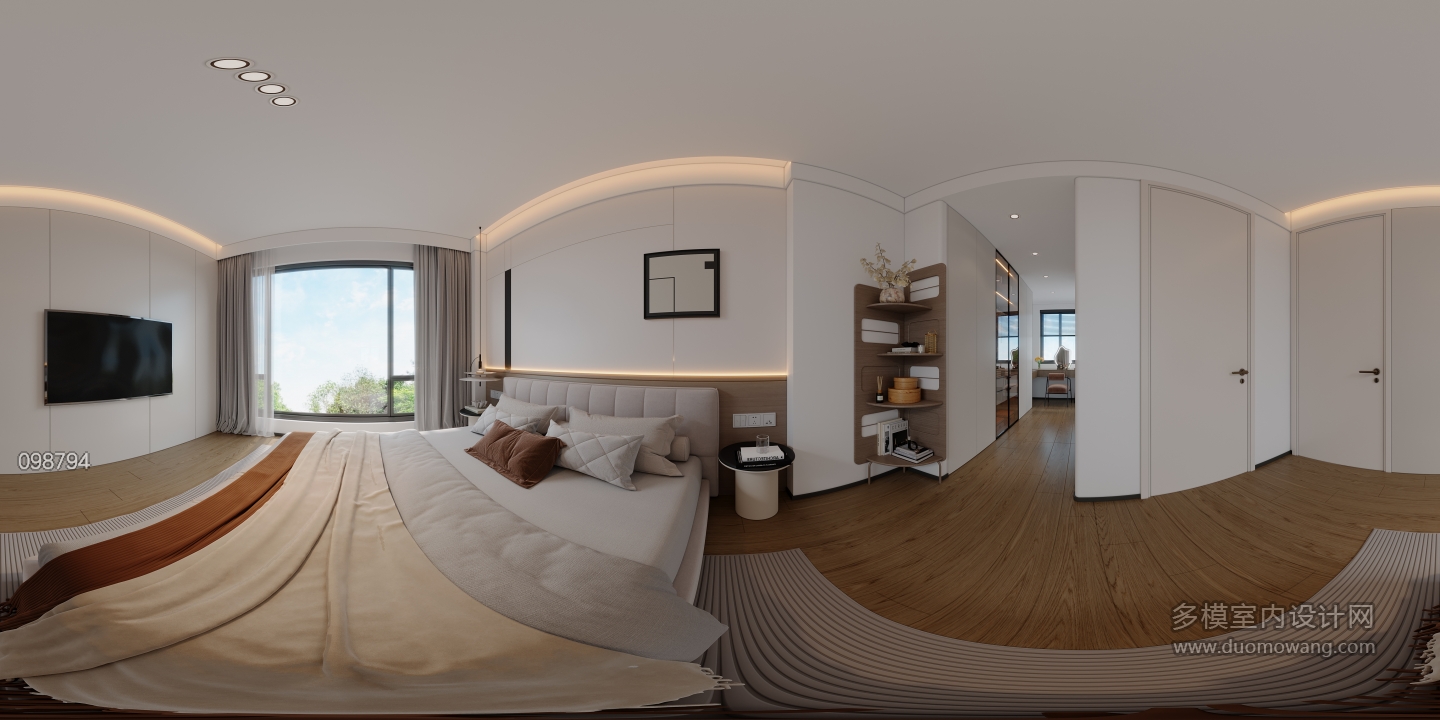 现代三楼卧室360