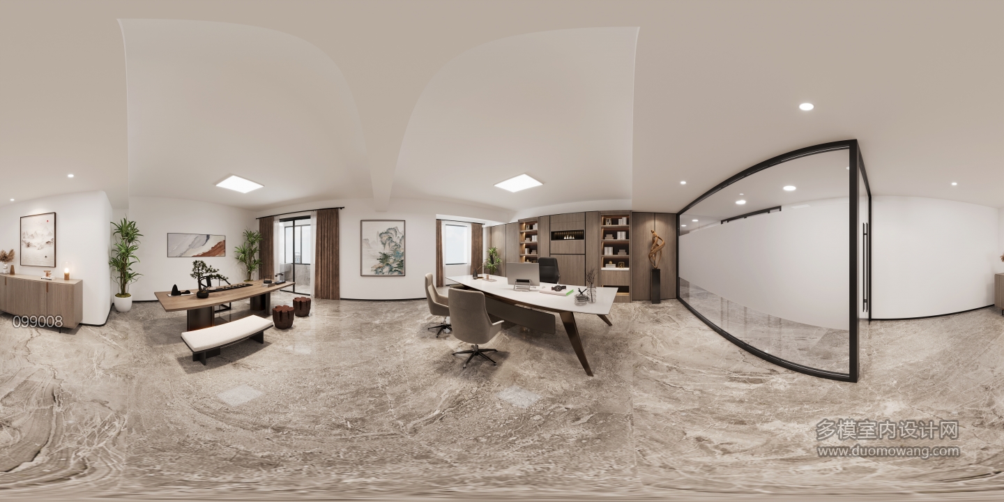 现代办公室全景