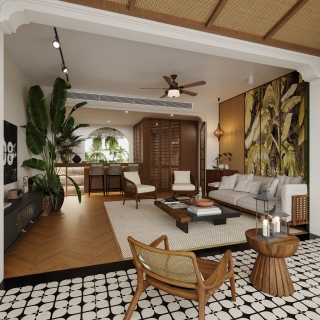 现代南洋风客厅
