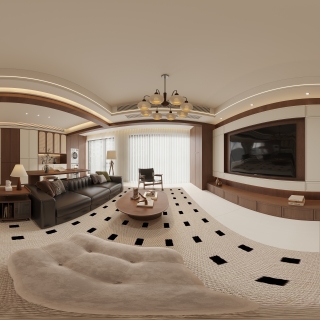 中古风客餐厅全景