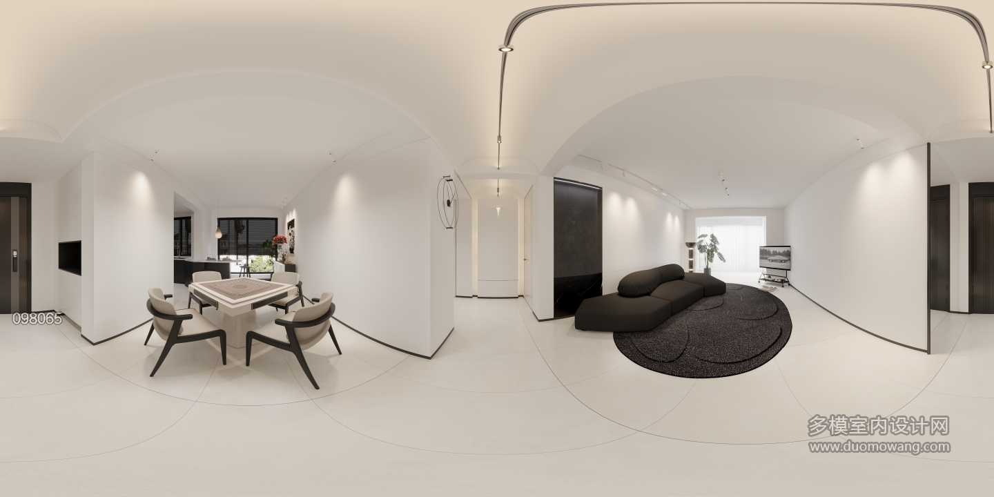 现代客餐厅全景