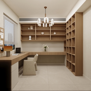 现代 书房 单张