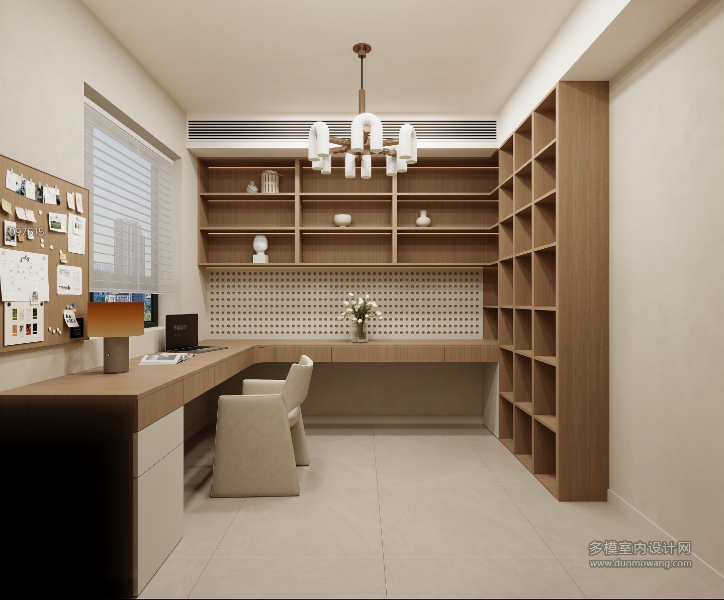 现代 书房 单张