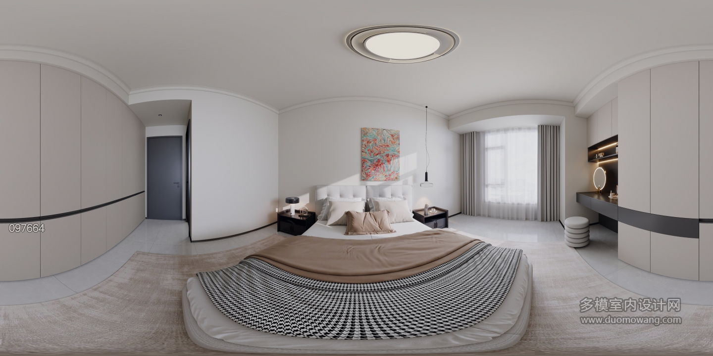 黑白灰主卧