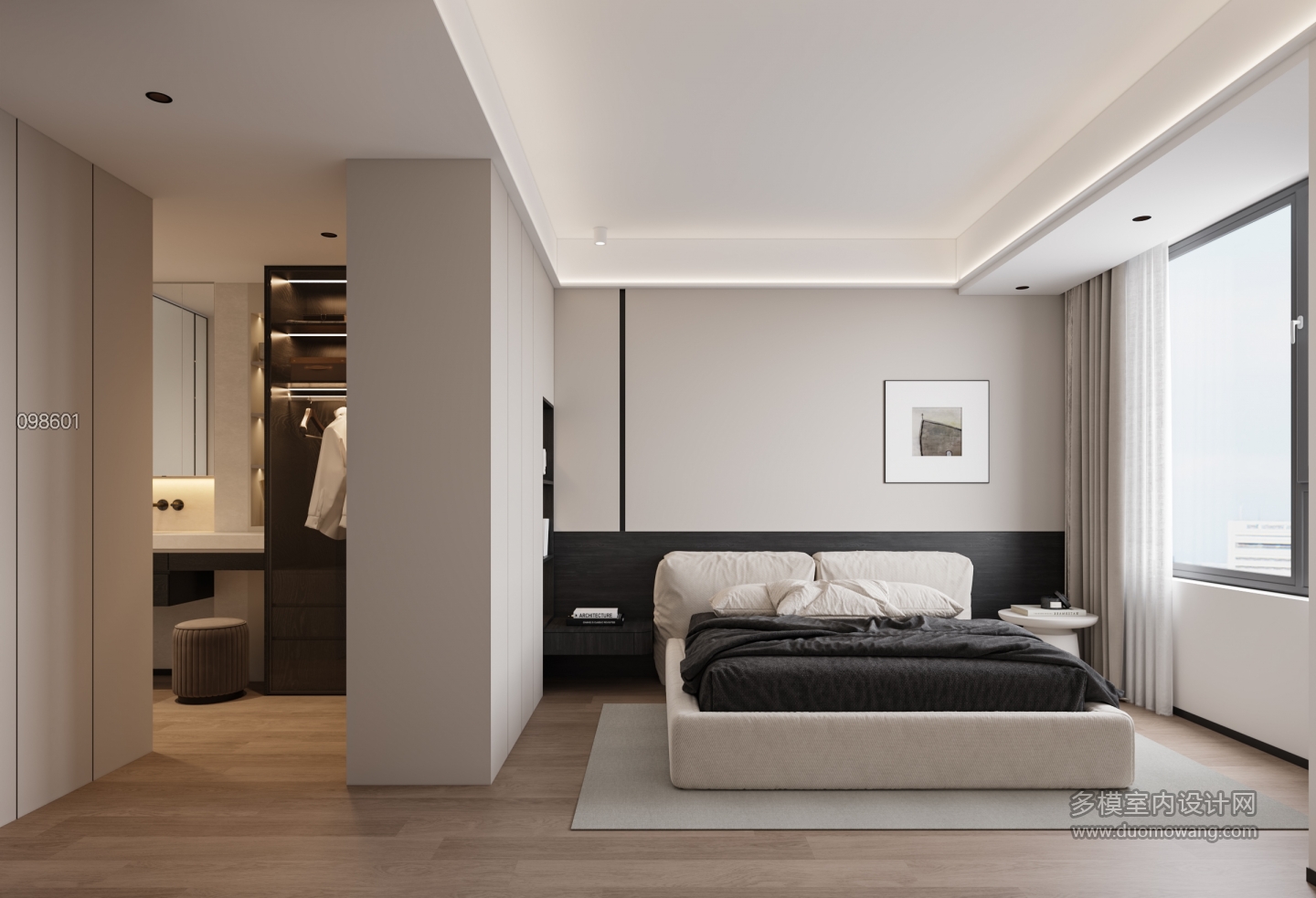 现代主卧特写 (1)