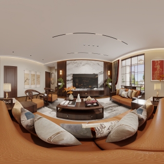 新中式客厅360_2f