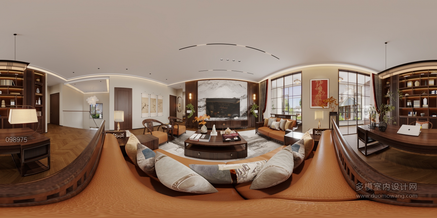 新中式客厅360_2f