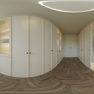 现代衣帽间全景