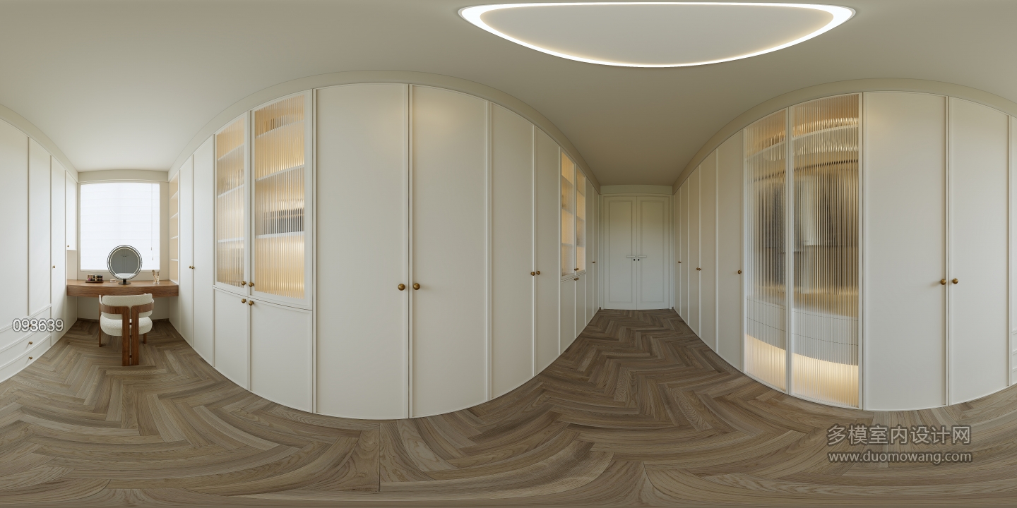 现代衣帽间全景