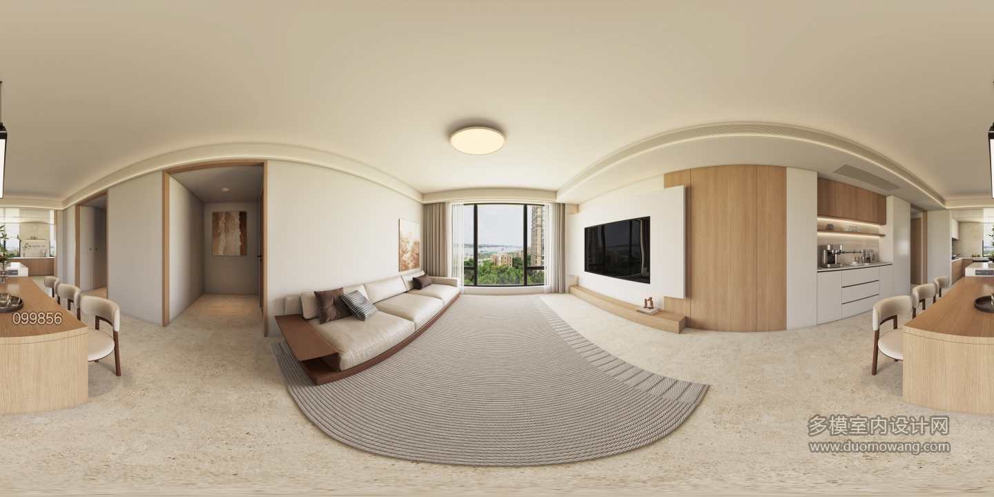 现代客餐厅全景