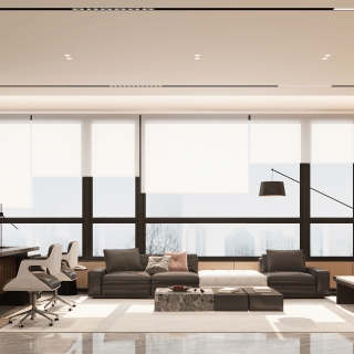 现代办公董事长办公室静态