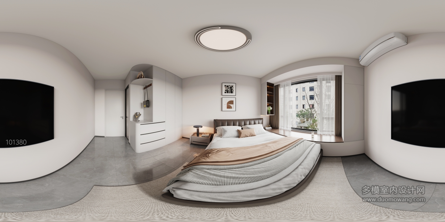 8现代主卧全景