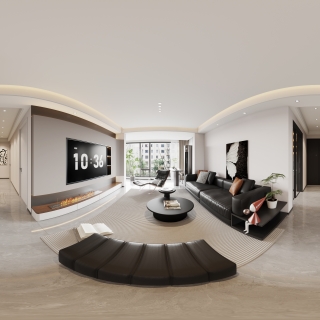 1现代客餐厅全景