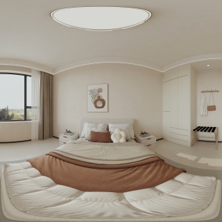 现代二楼 卧室2 全景