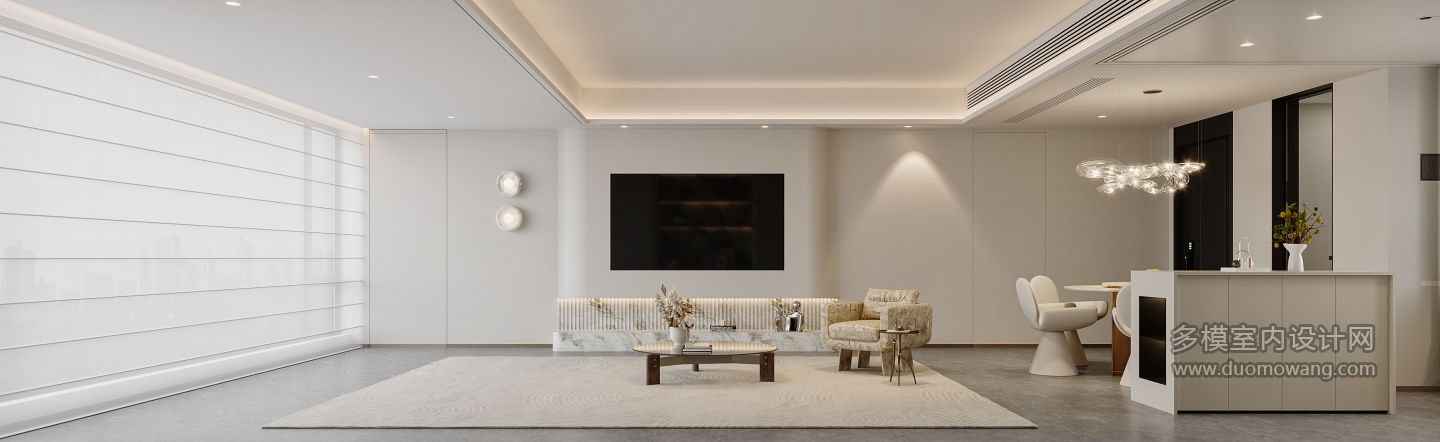 现代轻奢电视背景特写