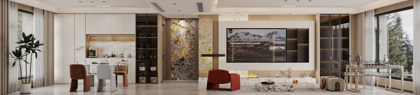 现代-客厅特写2