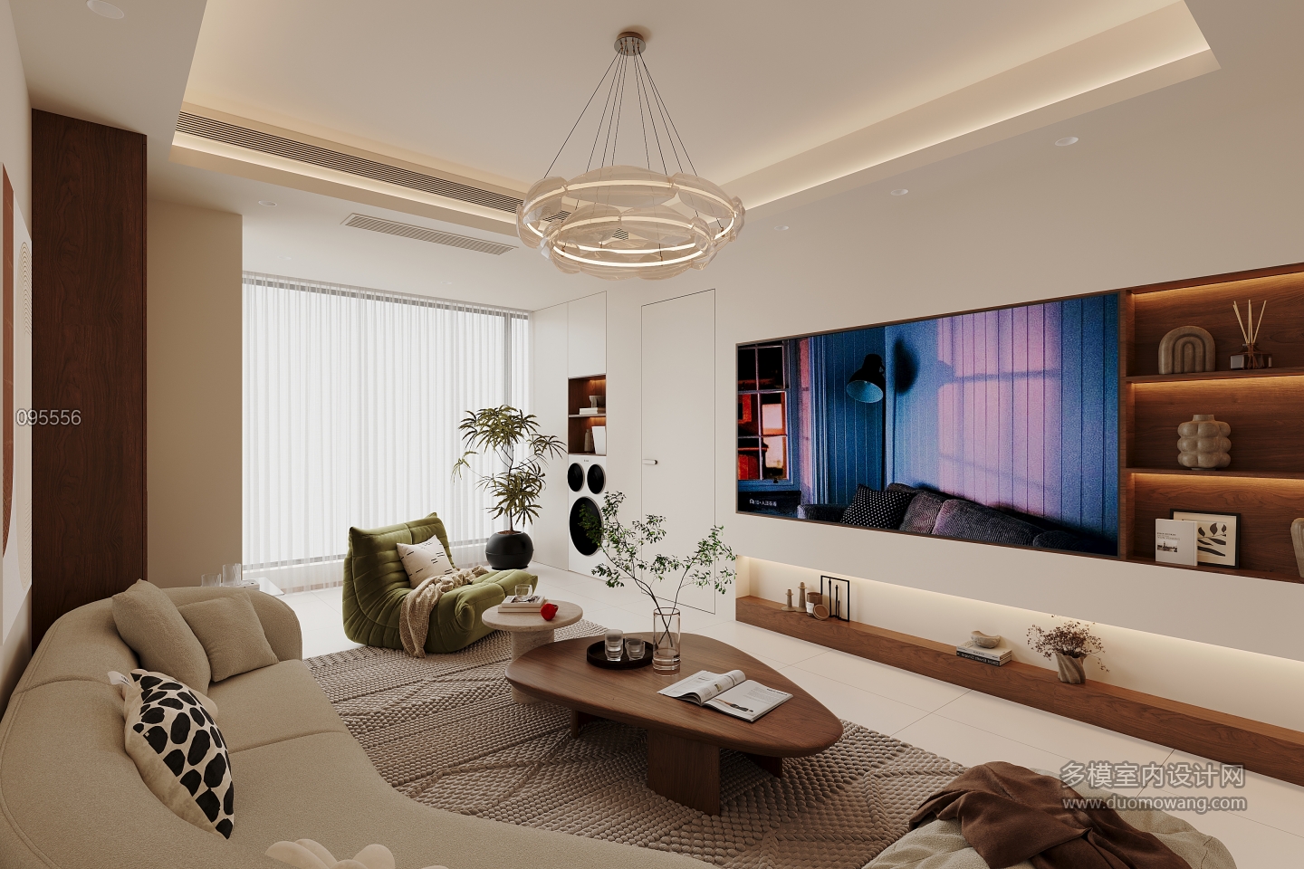 现代客厅单张一