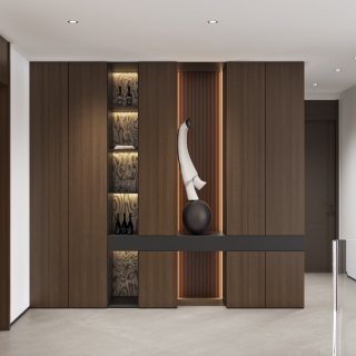 现代别墅二楼公区单张