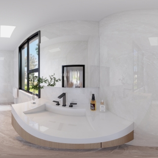 现代原木卫生间2