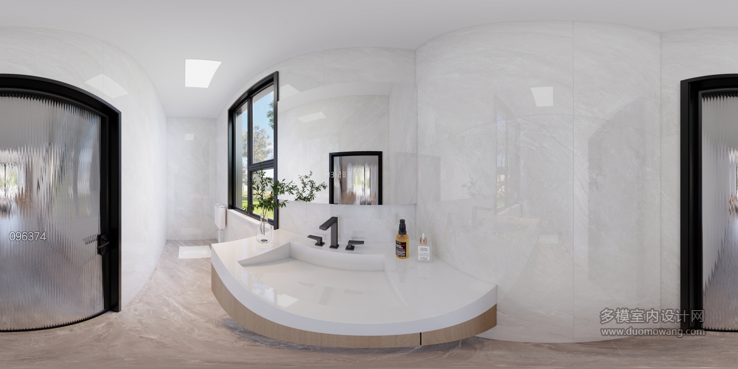 现代原木卫生间2