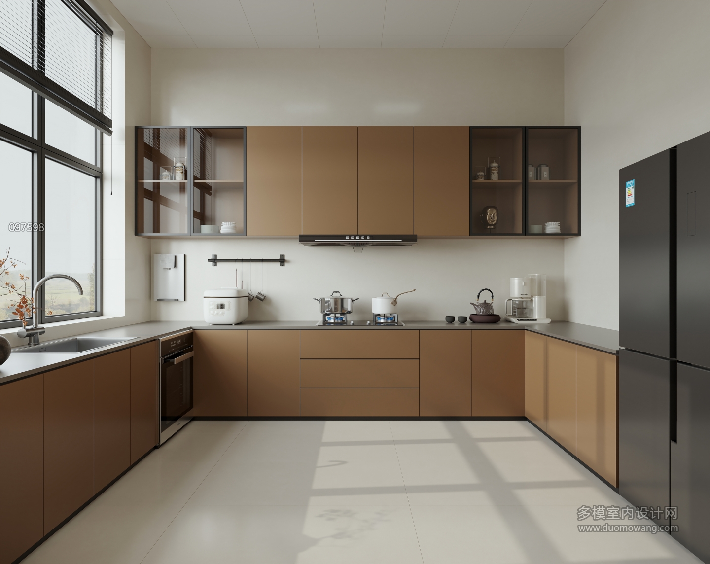 现代一楼 厨房 单张