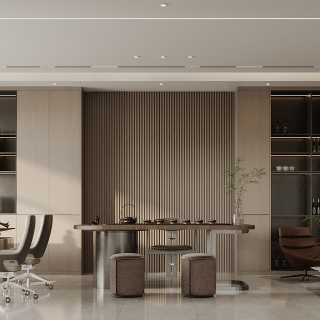 现代办公室_特写