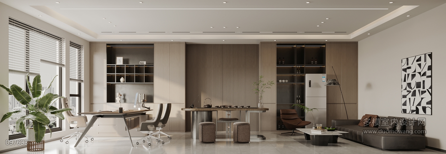 现代办公室_特写