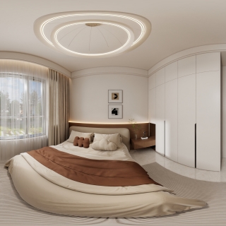 新中式二楼卧室2