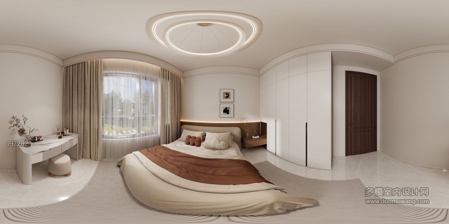 新中式二楼卧室2