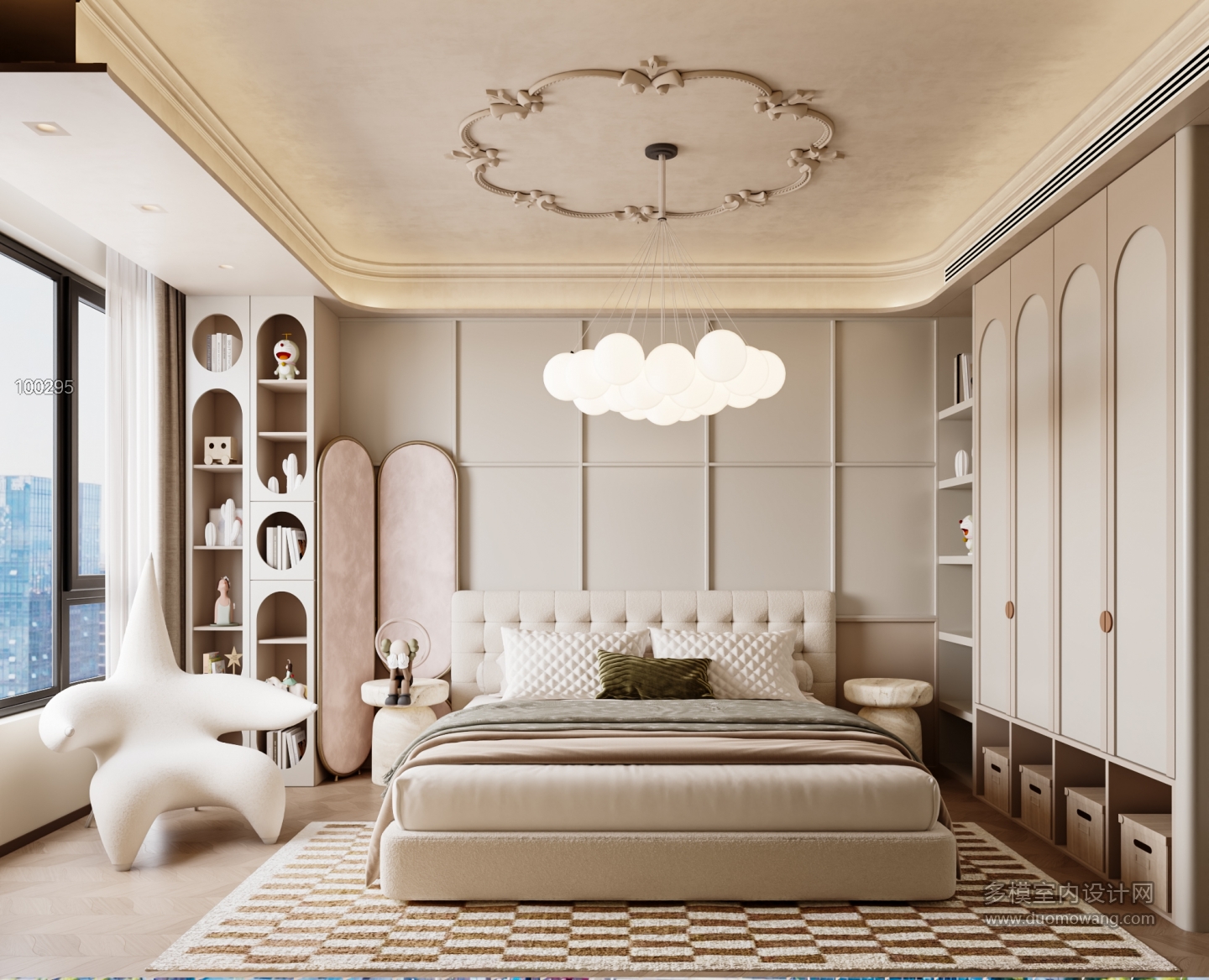 现代女儿房特写