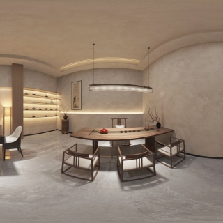 新中式_小茶室全景_