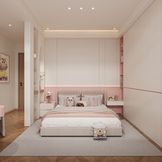 现代卧室女孩房