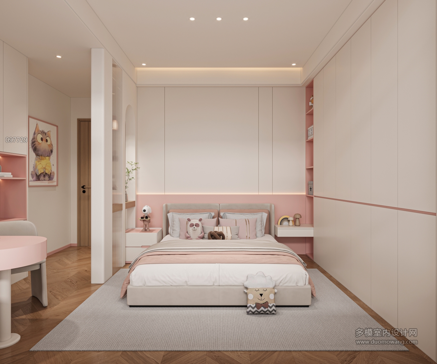 现代卧室女孩房