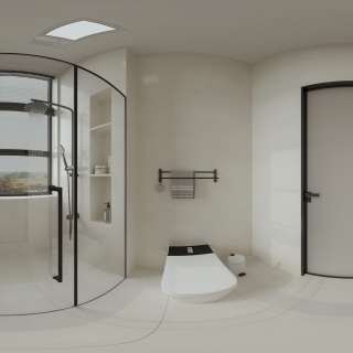 现代一楼 卫生间 全景