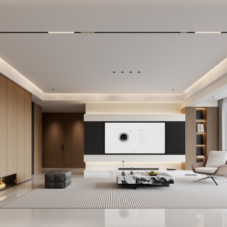 意式电视墙特写