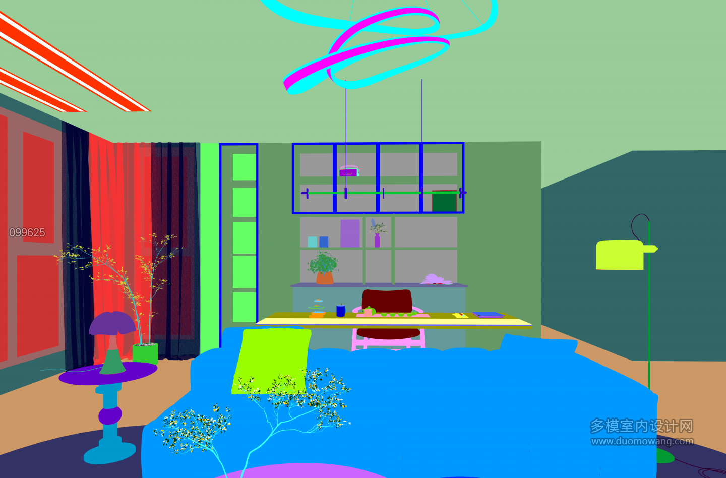 客厅书柜材质通道