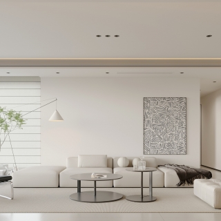 现代极简沙发墙